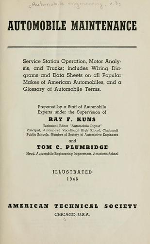 Cover for Automobile maintenance