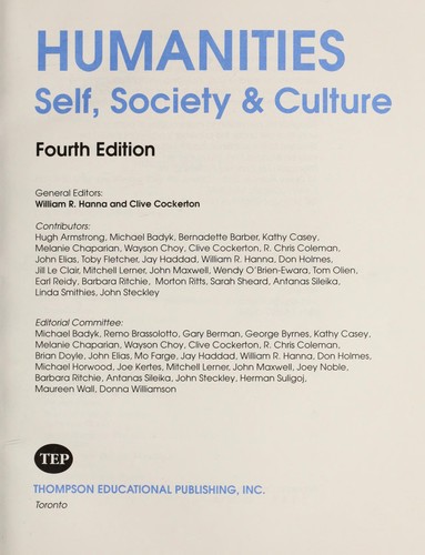Cover for Humanities