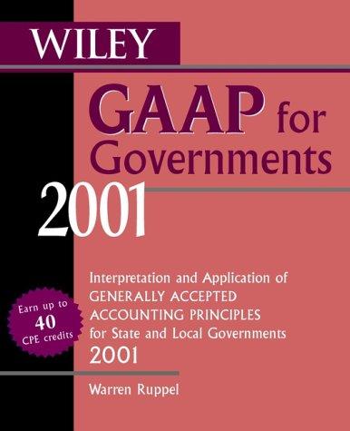 Cover for Wiley GAAP for Governments 2001