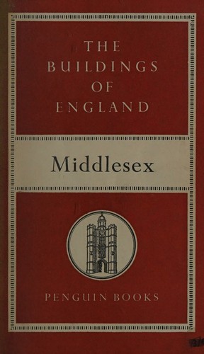Cover for Middlesex (His The buildings of England, BE3)