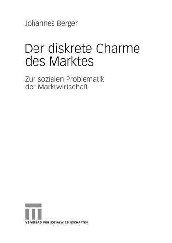 Cover for Der diskrete Charme des Marktes