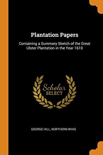 Cover for Plantation Papers