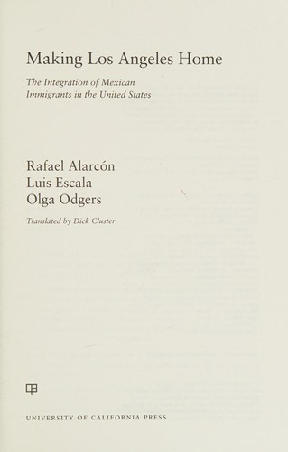 Cover for Making Los Angeles home