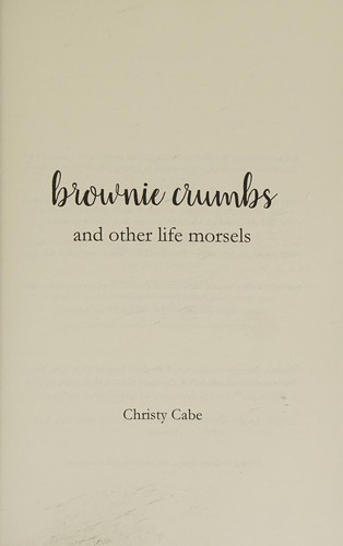 Cover for Brownie Crumbs and Other Life Morsels