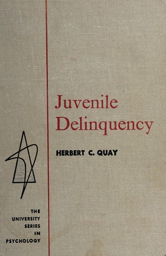 Cover for Juvenile delinquency