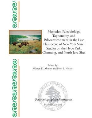 Cover for Mastodon paleobiology, taphonomy, and paleoenvironment in the late Pleistocene of New York State