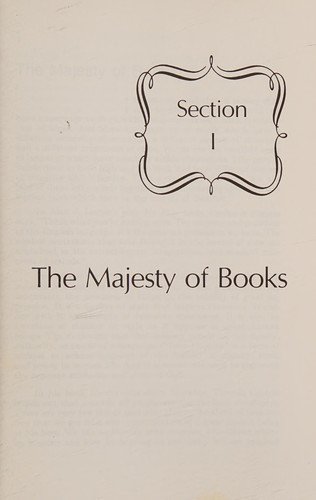 Cover for The majesty of books