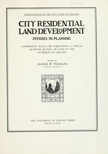 Cover for City residential land development