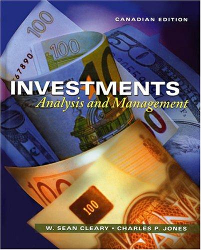 Cover for Investments - Analysis & Management 1e Cdn