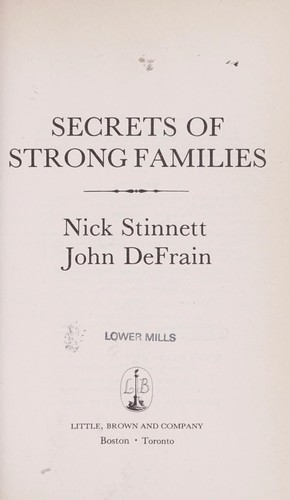 Cover for Secrets of strong families