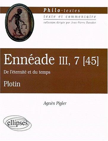 Cover for Ennéade III. "De l'éternité et du temps", Plotin