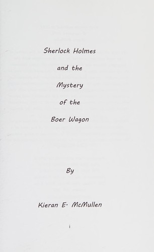 Cover for Sherlock Holmes and the Mystery of the Boer Wagon