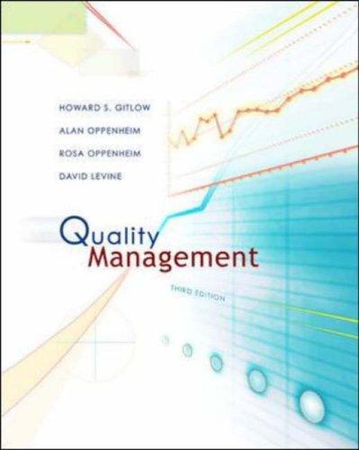 Cover for Quality Management with Student CD (Mcgraw-Hill/Irwin Series Operations and Decision Sciences)