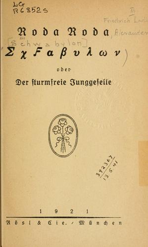 Cover for [Schwabylon]