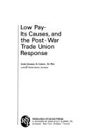 Cover for Low pay - its causes, and the post-war trade union response