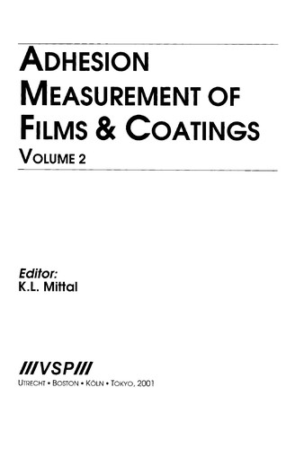 Cover for Adhesion measurement of films & coatings.