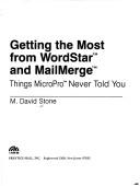 Cover for Getting the most from WordStar and MailMerge