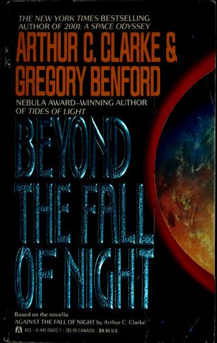 Cover for Beyond the fall of night