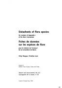 Cover for Datasheets of Flora Species for Revision of Appendix 1 of the Bern Convention (Nature and Environment Series)