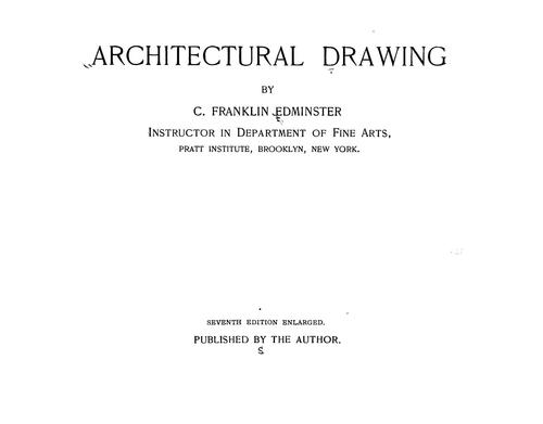 Cover for Architectural drawing