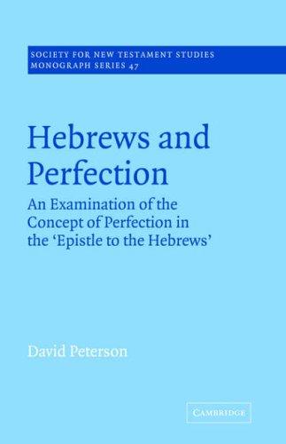 Cover for Hebrews and Perfection