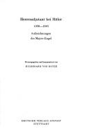 Cover for Heeresadjutant bei Hitler 1938-1943