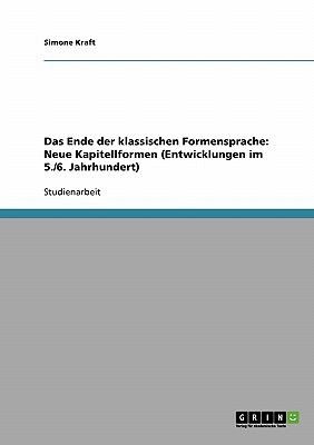 Cover for Das Ende Der Klassischen Formensprache