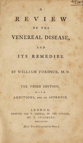 Cover for A review of the venereal disease, and its remedies