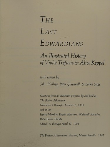 Cover for The Last Edwardians