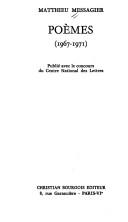 Cover for Poèmes, 1967-1971