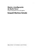 Cover for Muerte y transfiguración de Martín Fierro
