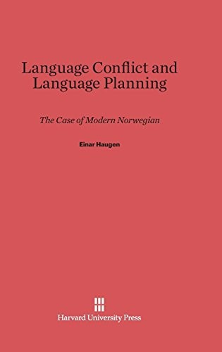 Cover for Language Conflict and Language Planning