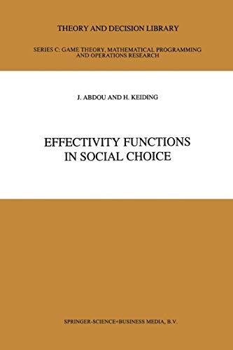 Cover for Effectivity Functions in Social Choice