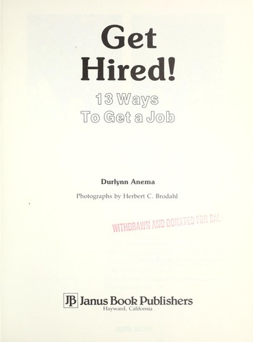 Cover for Get Hired