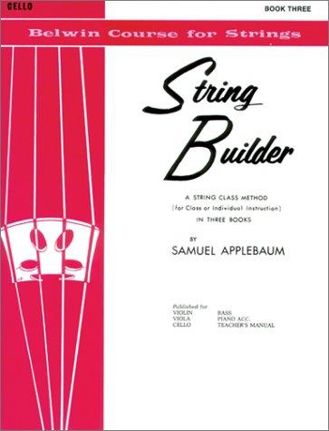 Cover for String Builder V3 Cello (Belwin Course for Strings)