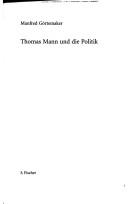 Cover for Thomas Mann und die Politik