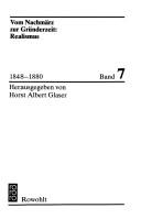 Cover for Vom Nachmärz zur Gründerzeit