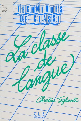 Cover for La classe de langue