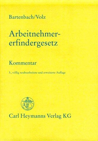 Cover for Arbeitnehmererfindergesetz