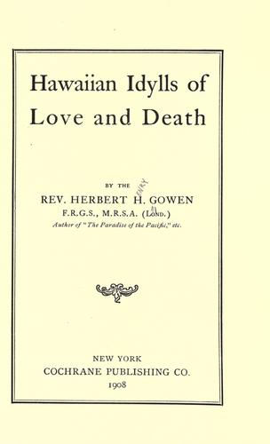 Cover for Hawaiian idylls of love and death