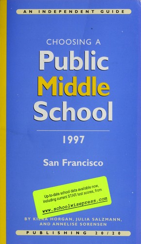 Cover for Choosing a Public Middle School