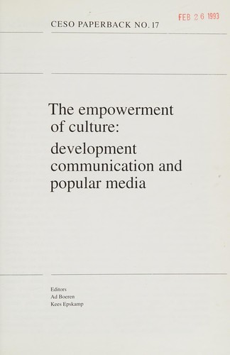 Cover for The Empowerment of culture