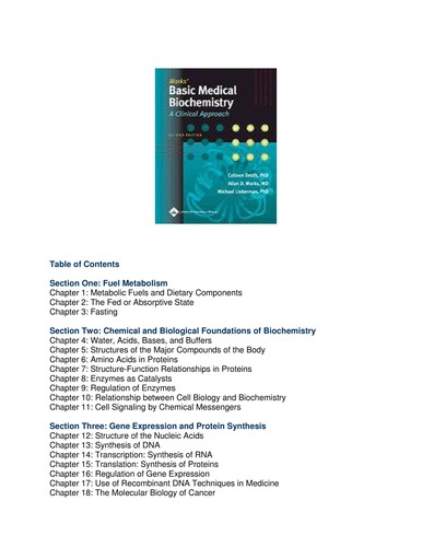 Cover for Marks' basic medical biochemistry