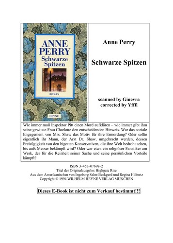 Cover for Schwarze Spitzen