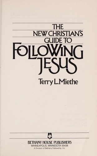 Cover for The new Christian's guide to following Jesus