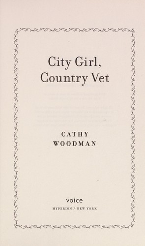 Cover for City girl, country vet