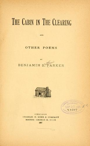 Cover for The cabin in the clearing and other poems