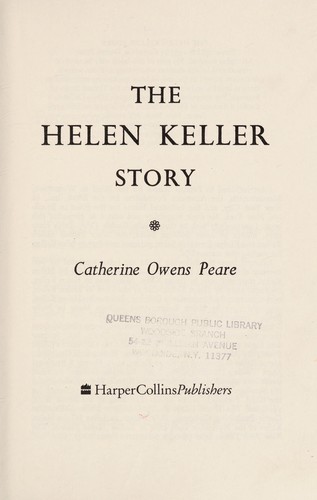 Cover for The Helen Keller story