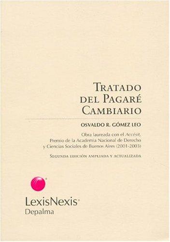 Cover for Tratado del Pagare Cambiario