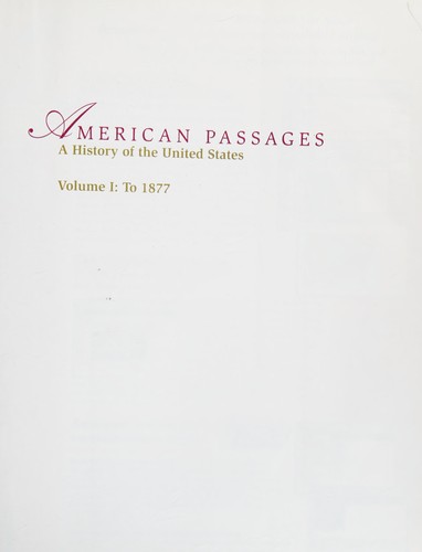 Cover for American passages